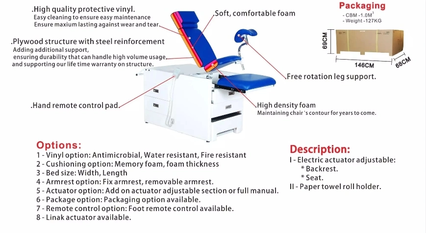 Hospital Furniture FDA Multi-Function Operation Room Operating Table Gynaecology Table Gynecology Examination Bed Commercial Equipment