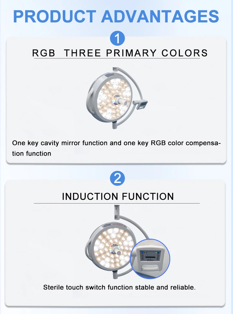 Promotional Surgical LED Single/Double Head New Type 700/500 Operating Lamp with Sensing Function