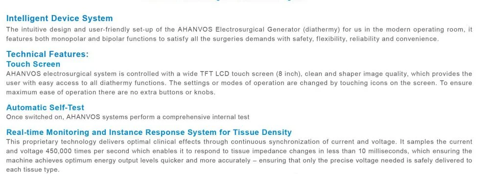 High Quality Touch Screen Electrosurgical Cautery Unit (THR-HV300BPlus)